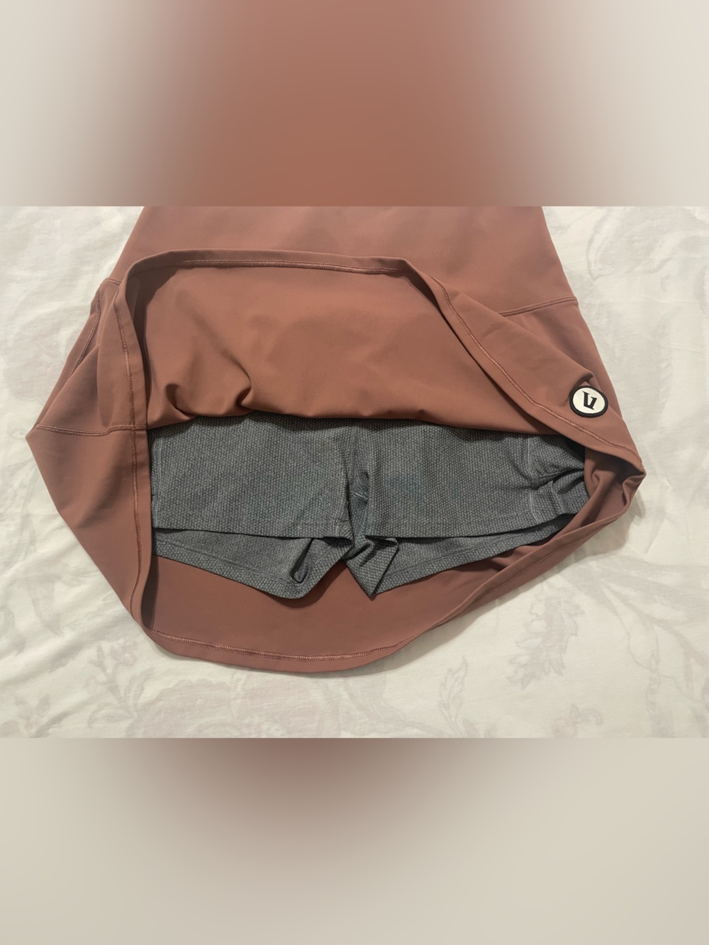 Vuori Mauve Brown Active Skort - Picture 4 of 9